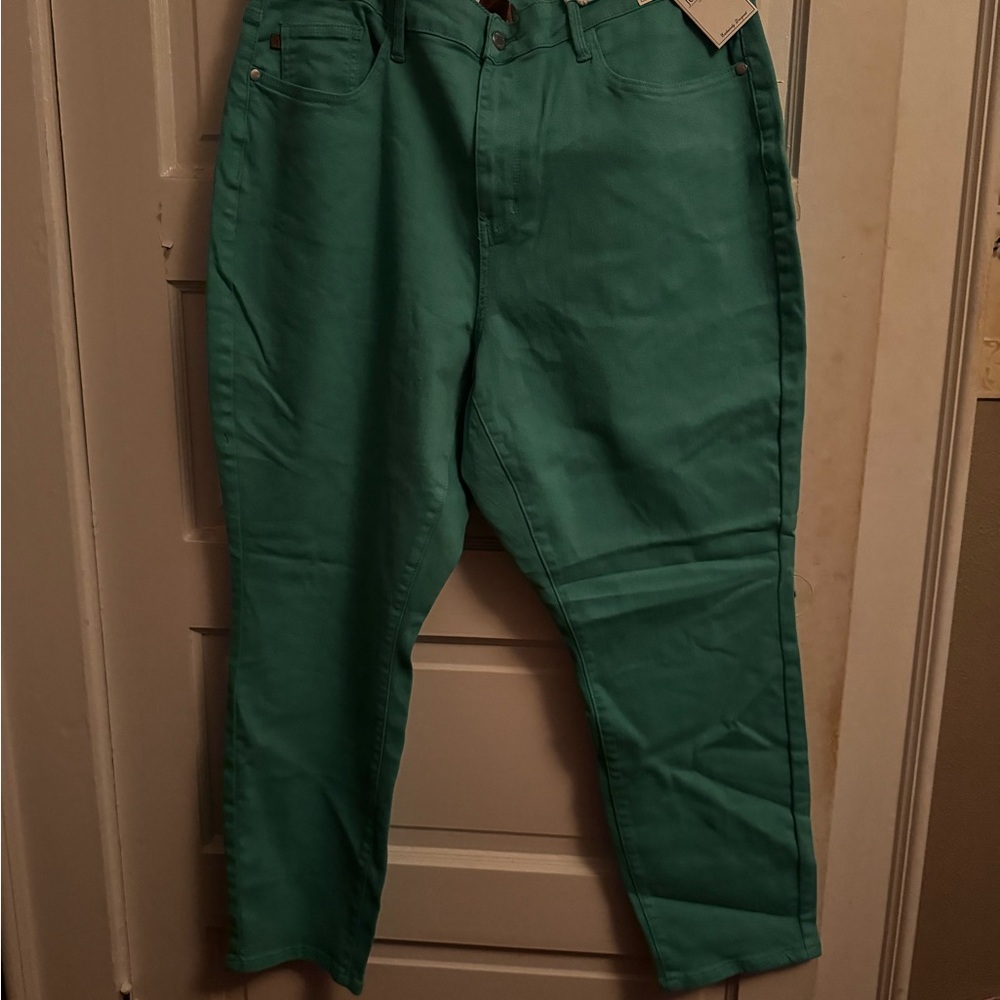 Judy Blue Teal High-Waist Jeans